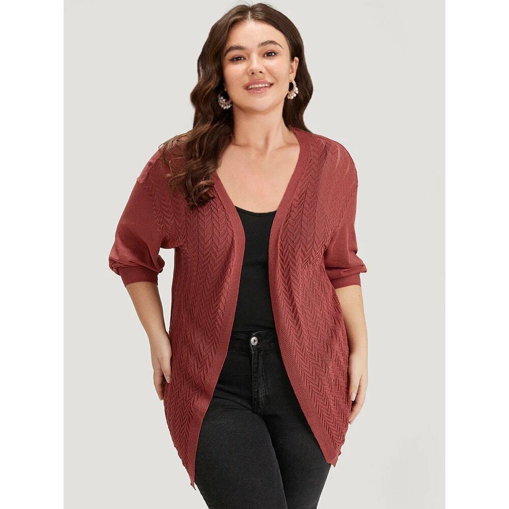 Plus Size 3X 22 24 BloomChic Loose Open Front Cardigan Sweater NWT